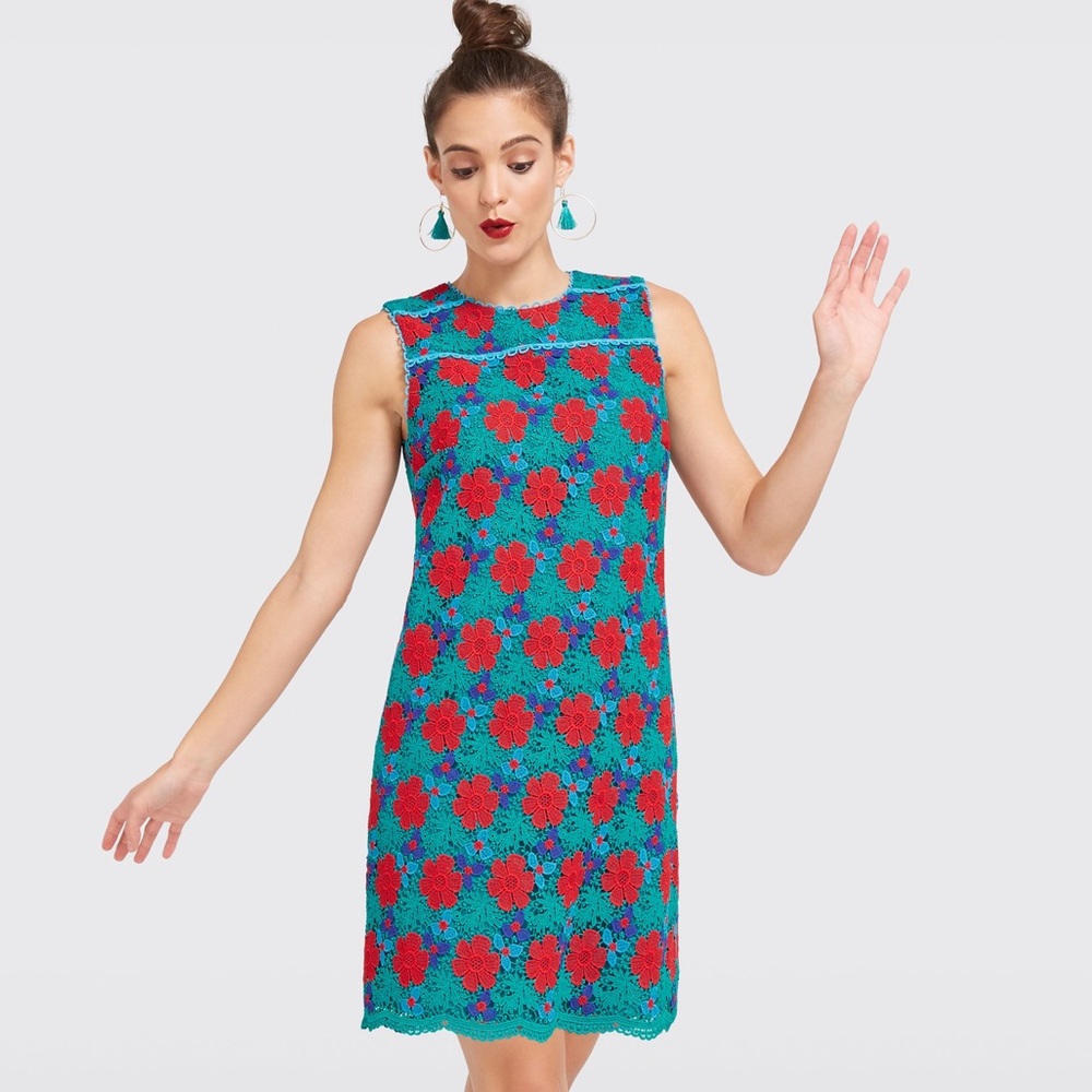 Draper James Blooming Lace Shift Dress